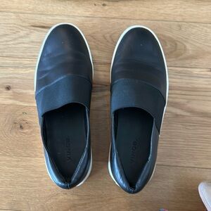 Vince Black Leather Sneaker